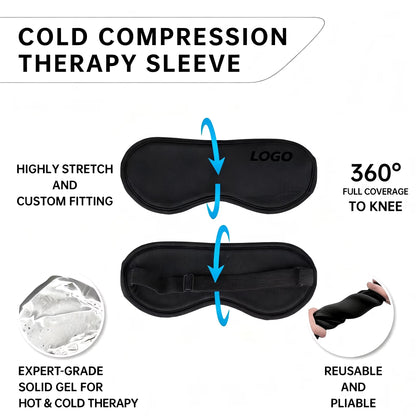 Customized Light-Blocking Eye Mask Gel Pack Hot & Cold Ice Packs Relaxation Comfort Silk Eye Mask for Sleeping