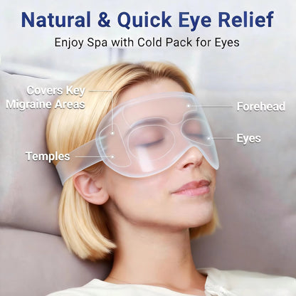 Customized Light-Blocking Eye Mask Gel Pack Hot & Cold Ice Packs Relaxation Comfort Silk Eye Mask for Sleeping